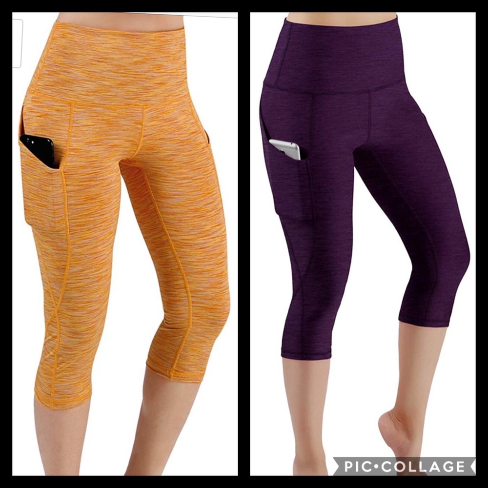 2 pairs- High waist workout leggings with pockets